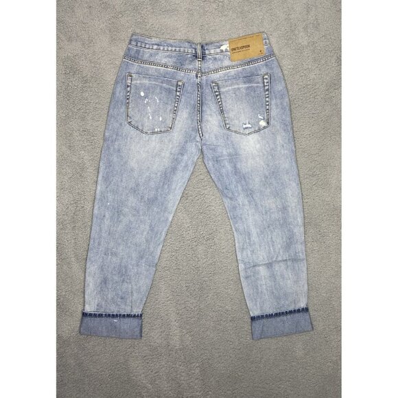 ONE TEASPOON Woman's Montana Blue‎ Awesome Baggies Distressed Jeans Size 28 - Picture 3 of 6